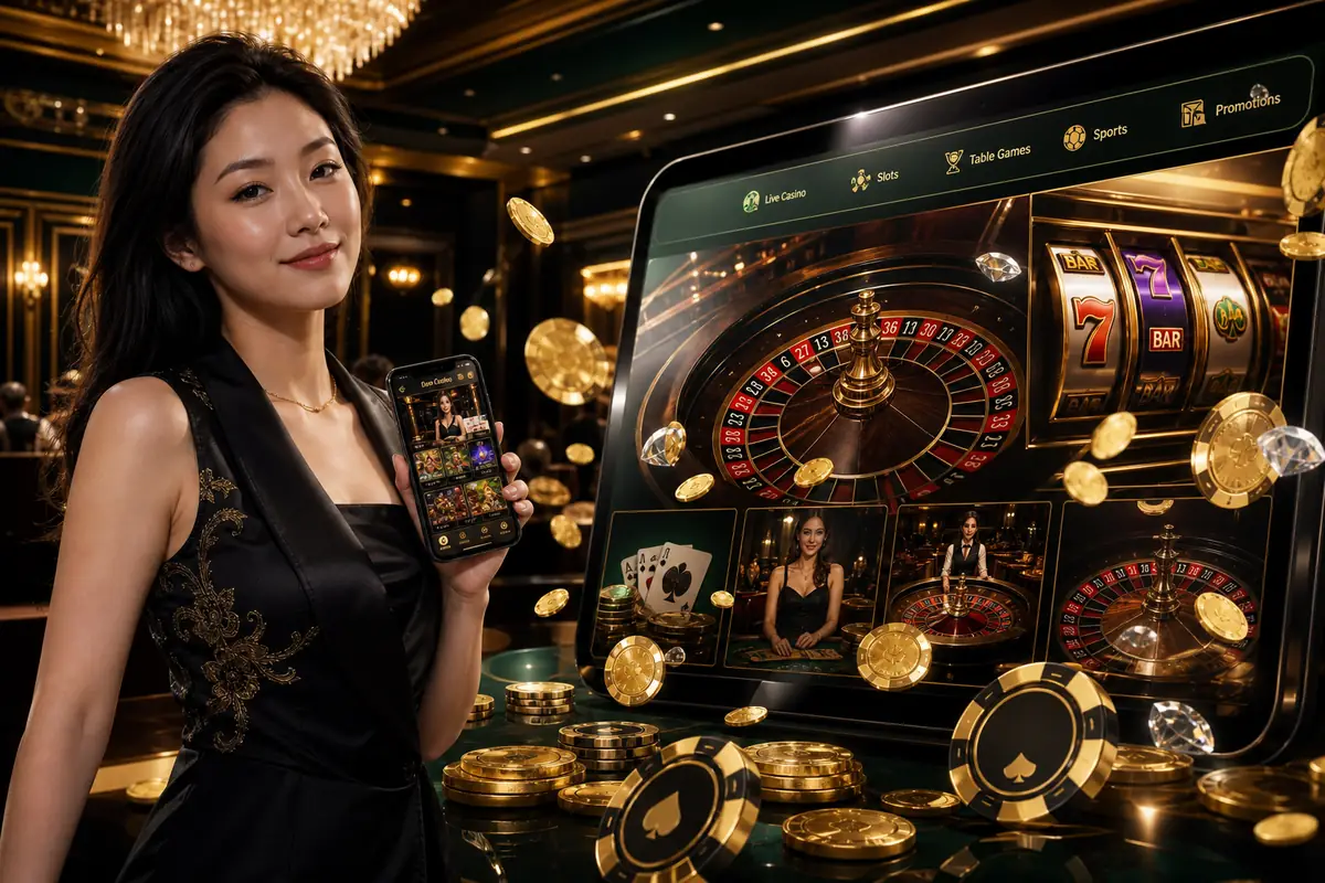 mk77 Live Casino Baccarat ဒိုင်လာနှင့်ကစားခြင်း